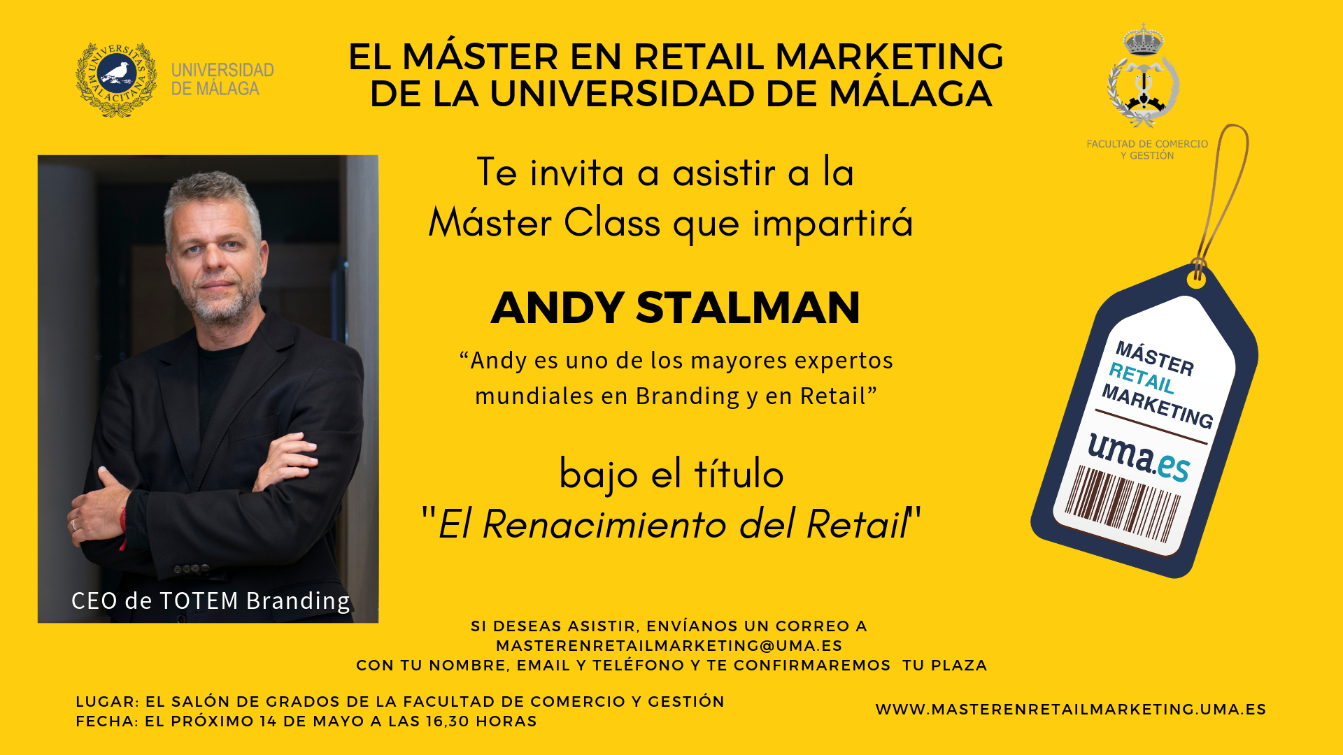 Master Class de Andy Stalman, CEO de Totem Branding, en el Máster de Retail Marketing
